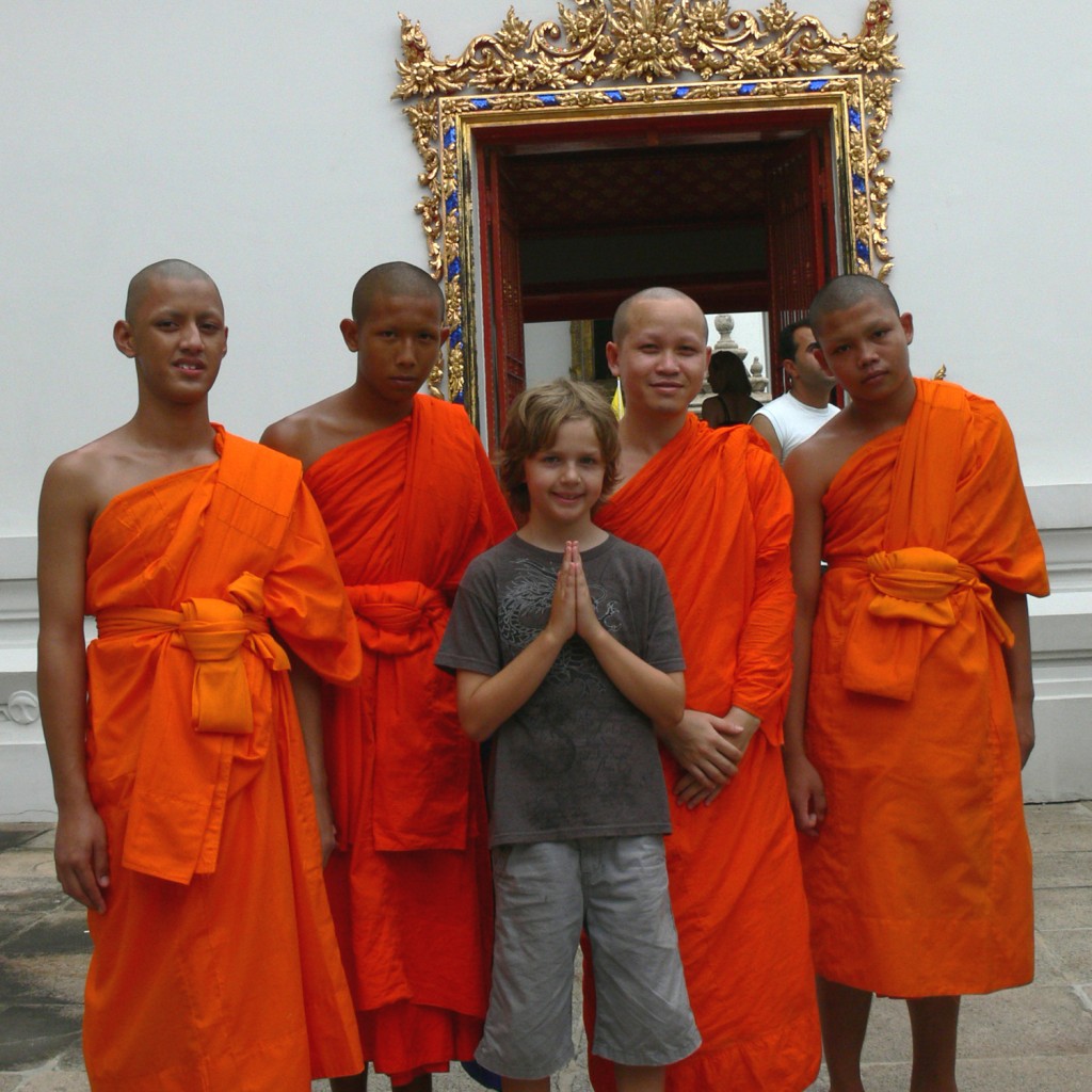 nathan with monks