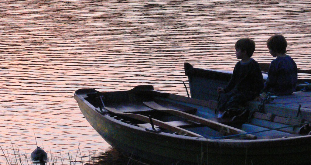 sunset boat