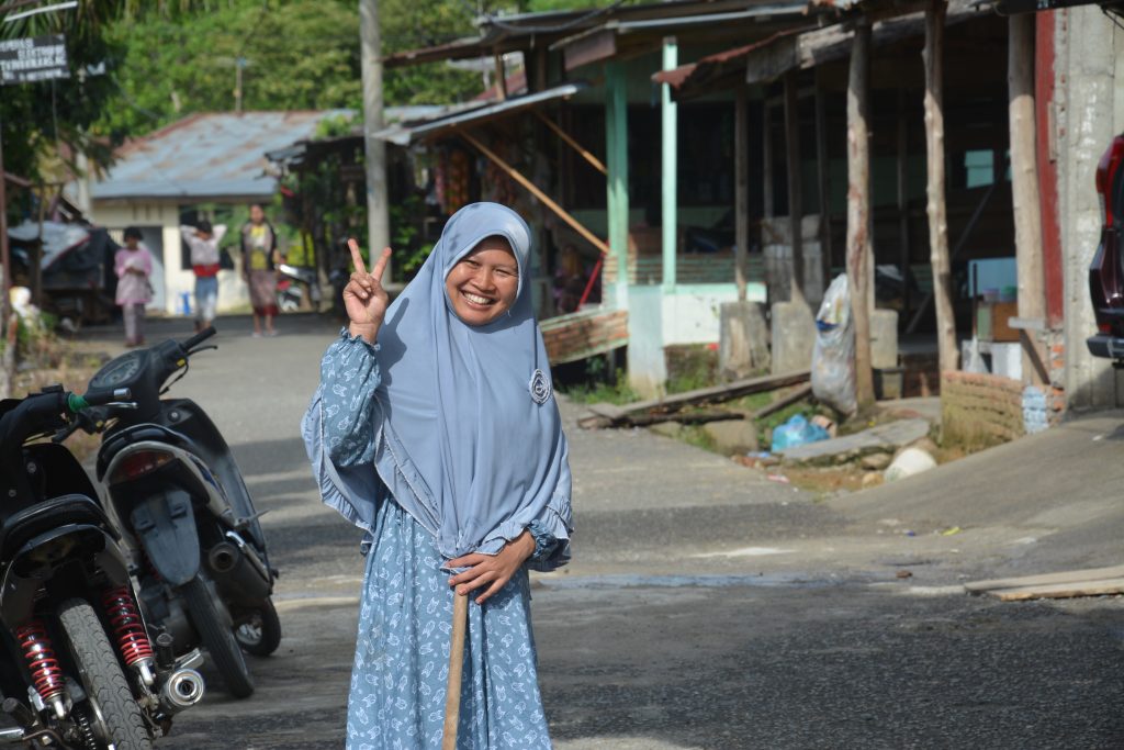 Muslim woman, Bukit Lawang, Sumatra, Indonesia