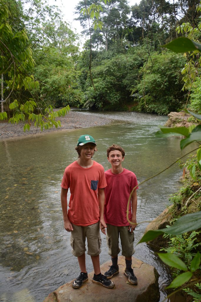 River near Bukit Lawang in Indonesia