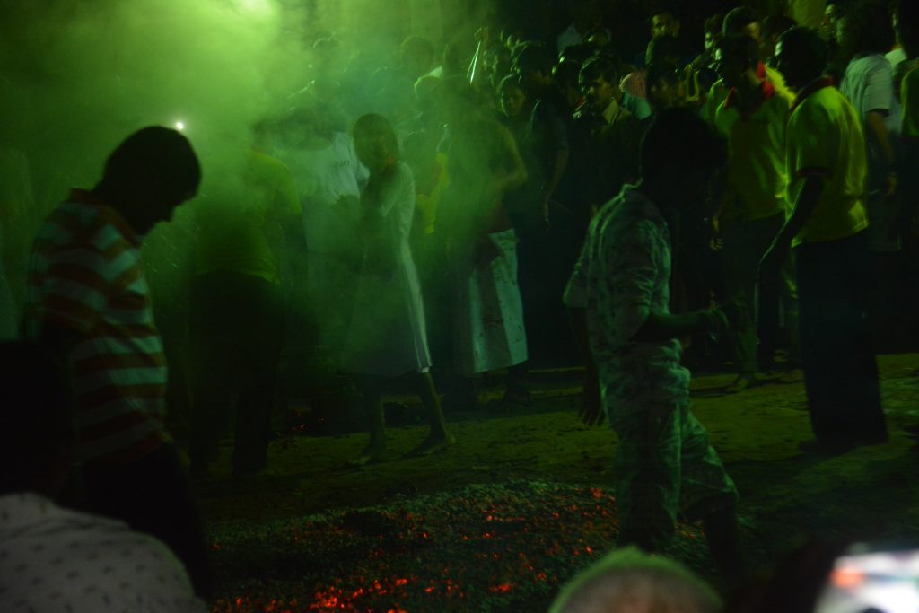 Fire walking, July Full Moon Festival, Unawatuna, Sri Lanka