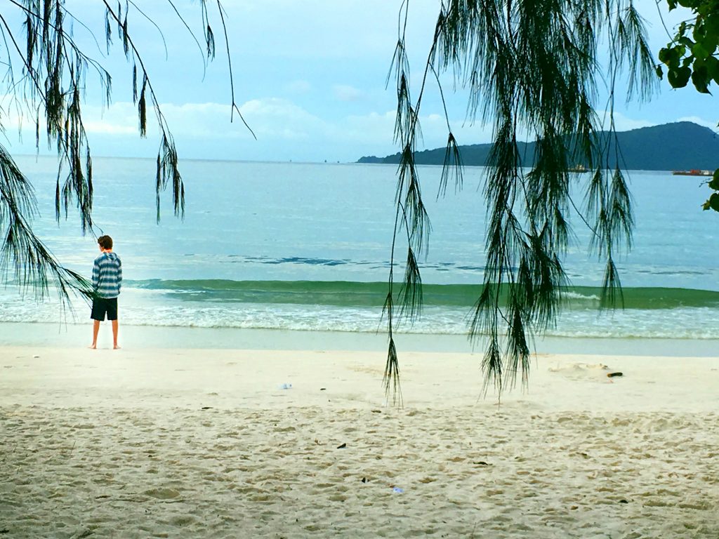 View from our $30/night beach hut on Ko Rong, Cambodia