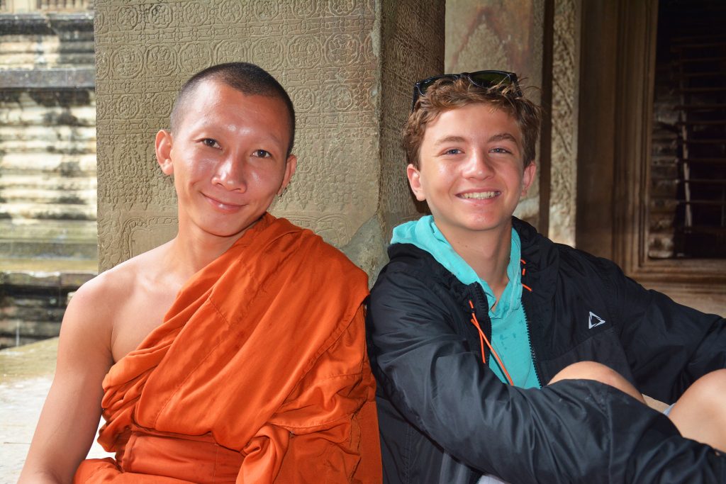 monk at Angkor Wat, Cambodia