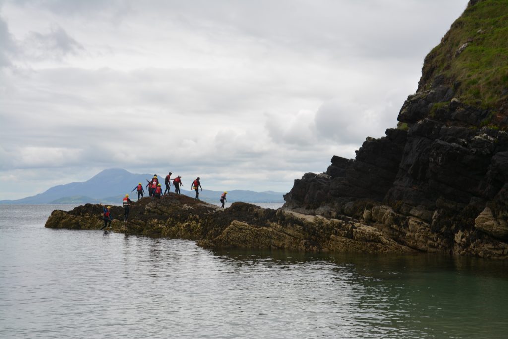 Coasteering on Clare Island, Ireland