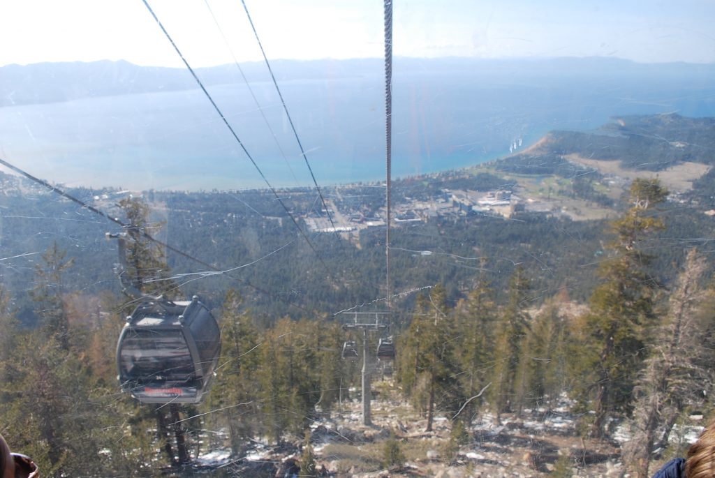 View from gondola at Heavenly during spring break