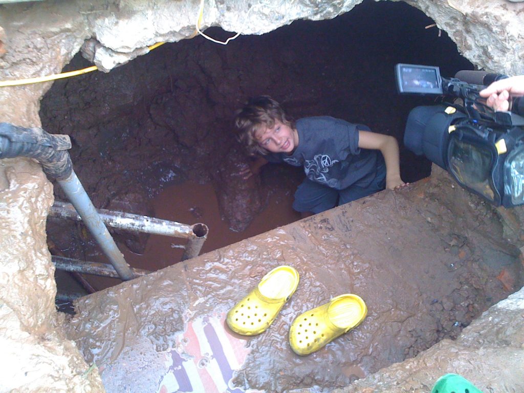 Discovering bomb shelter, Hotel Metropole, Hanoi, Vietnam