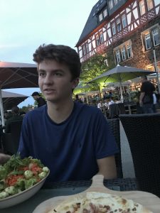 Outdoor cafe in Bingen, Germany